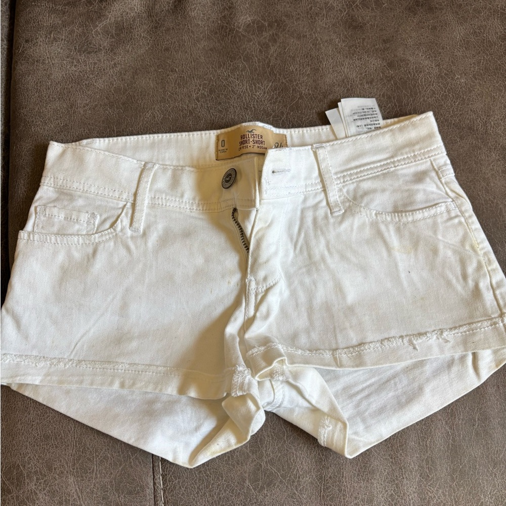 Hollister White Jean Shorts for Women